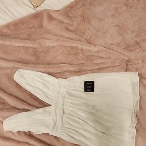 Brand new white chiffon dress from Lulu's - size M